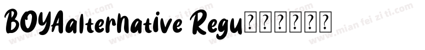 BOYAalternative Regu字体转换